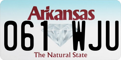 AR license plate 061WJU