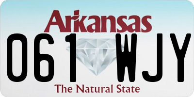 AR license plate 061WJY