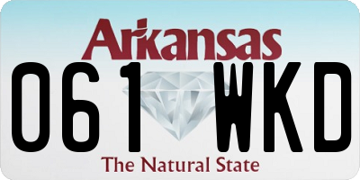 AR license plate 061WKD