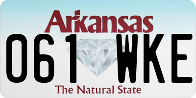 AR license plate 061WKE