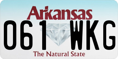 AR license plate 061WKG