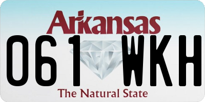 AR license plate 061WKH
