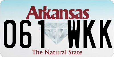 AR license plate 061WKK