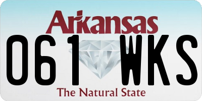 AR license plate 061WKS