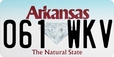 AR license plate 061WKV