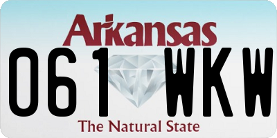AR license plate 061WKW