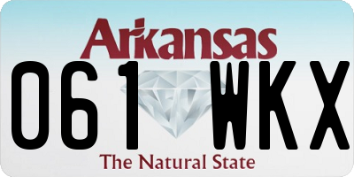 AR license plate 061WKX