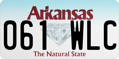 AR license plate 061WLC