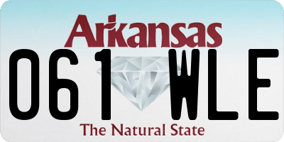 AR license plate 061WLE