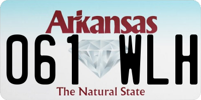 AR license plate 061WLH