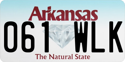 AR license plate 061WLK