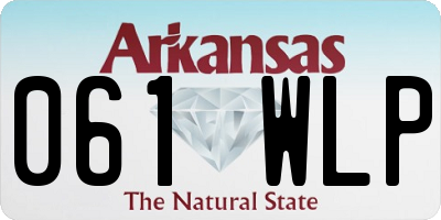 AR license plate 061WLP
