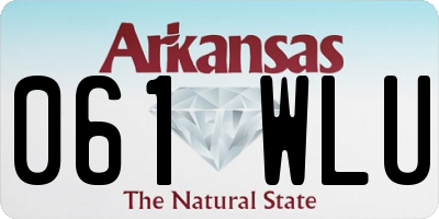 AR license plate 061WLU