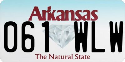 AR license plate 061WLW