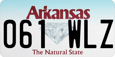 AR license plate 061WLZ