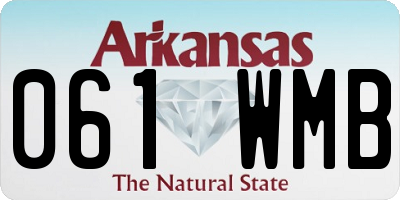 AR license plate 061WMB