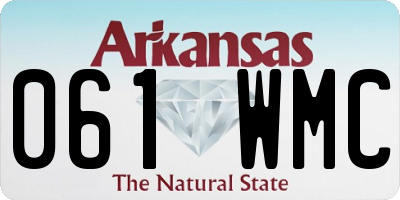 AR license plate 061WMC