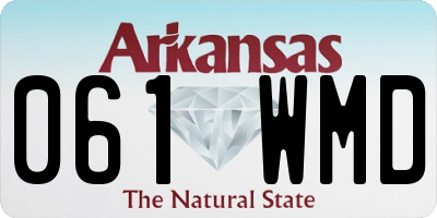 AR license plate 061WMD