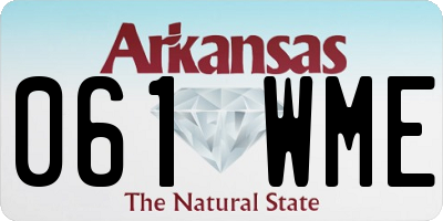 AR license plate 061WME