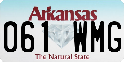 AR license plate 061WMG