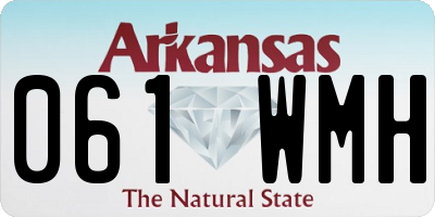AR license plate 061WMH