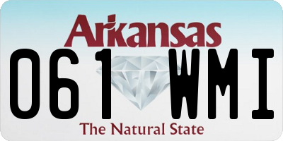 AR license plate 061WMI