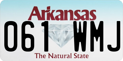 AR license plate 061WMJ