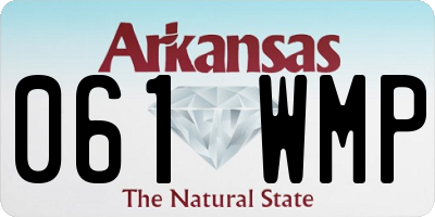 AR license plate 061WMP