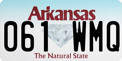 AR license plate 061WMQ