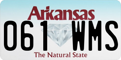 AR license plate 061WMS