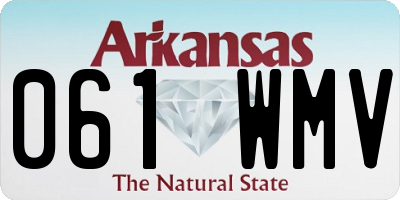 AR license plate 061WMV