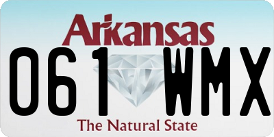 AR license plate 061WMX