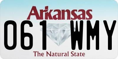AR license plate 061WMY