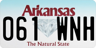 AR license plate 061WNH