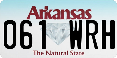 AR license plate 061WRH