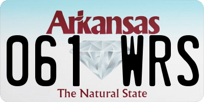 AR license plate 061WRS