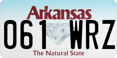 AR license plate 061WRZ