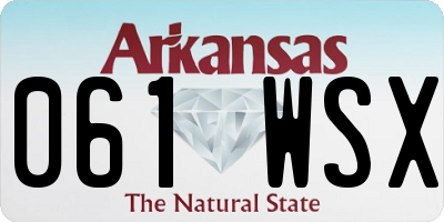 AR license plate 061WSX