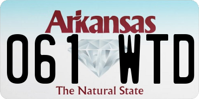 AR license plate 061WTD