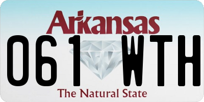 AR license plate 061WTH