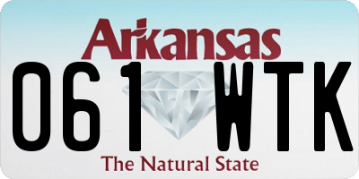 AR license plate 061WTK