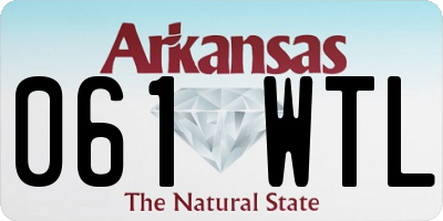 AR license plate 061WTL