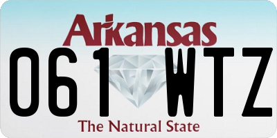 AR license plate 061WTZ