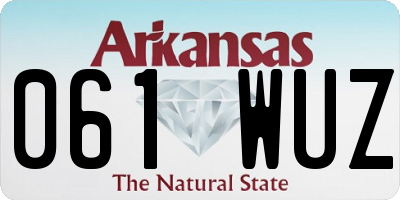 AR license plate 061WUZ