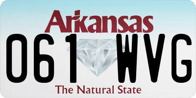 AR license plate 061WVG