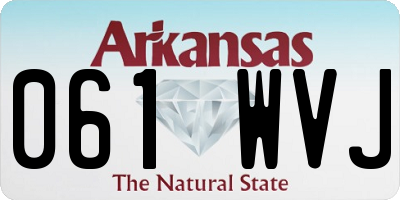 AR license plate 061WVJ