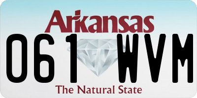 AR license plate 061WVM