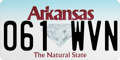 AR license plate 061WVN