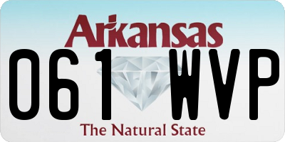 AR license plate 061WVP