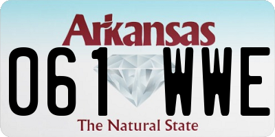 AR license plate 061WWE